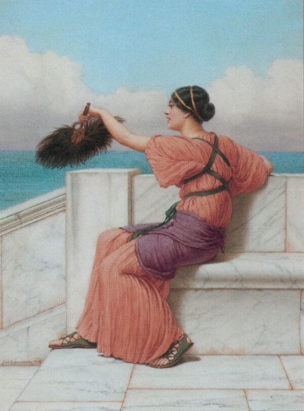 A Fond Farewell by John William Godward, hand-painted oil painting reproduction