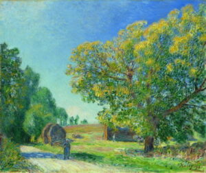 A Forest Clearing by Alfred Sisley, hand-painted oil painting reproduction