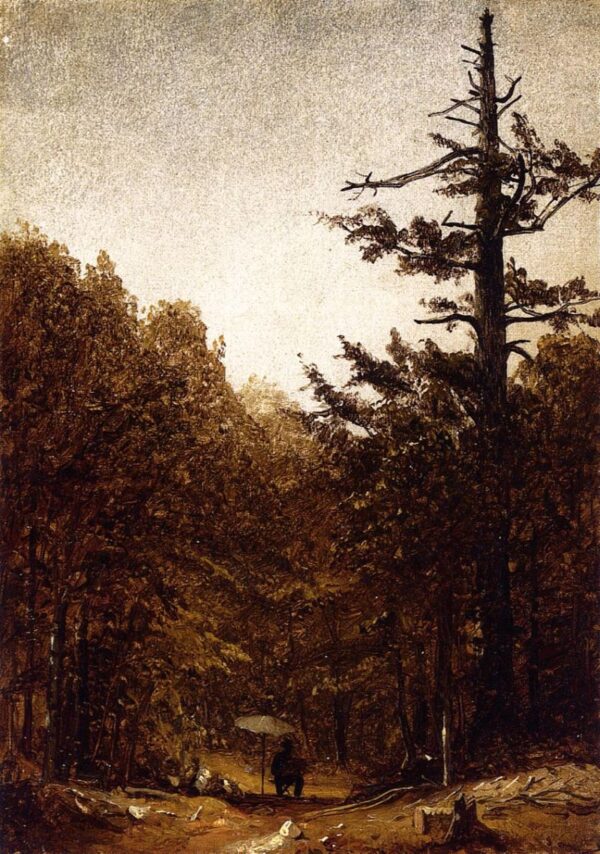A Forest Road by Sanford Robinson Gifford, hand-painted oil painting reproduction
