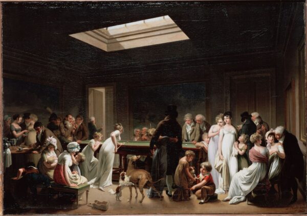 A Game of Billiards by Louis Leopold Boilly, hand-painted oil painting reproduction