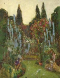 A Garden by Benjamin Haughton, hand-painted oil painting reproduction