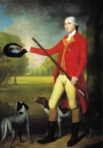 A Gentleman with a Gun and Two Dogs 1784 by Ralph Earl, hand-painted oil painting reproduction