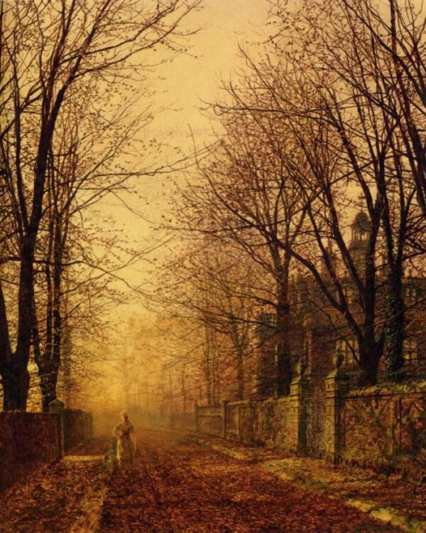 A Golden Beam by John Atkinson Grimshaw, hand-painted oil painting reproduction