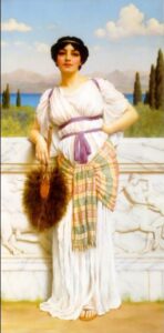 A Greek Beauty by John William Godward, hand-painted oil painting reproduction