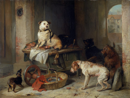 A Jack in Office by Sir Edwin Landseer, hand-painted oil reproduction