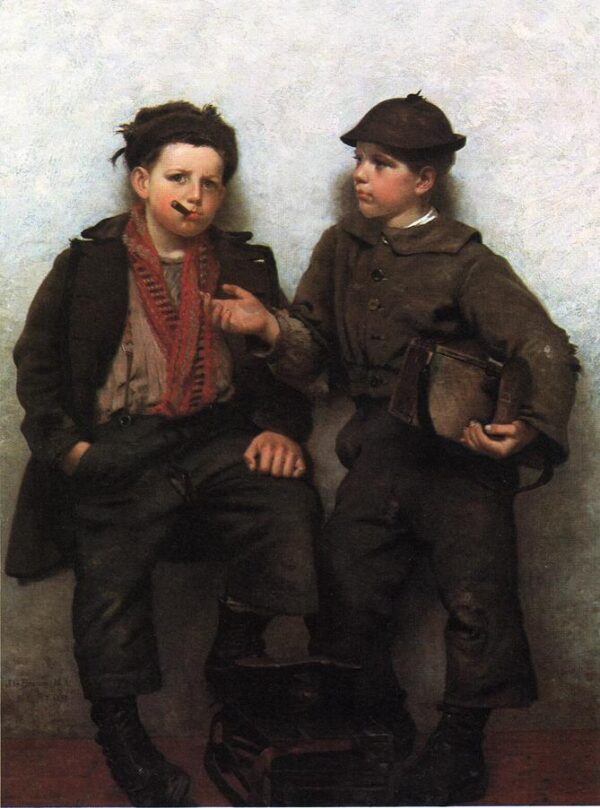 A Joint Investment by John G Brown, hand-painted oil painting reproduction