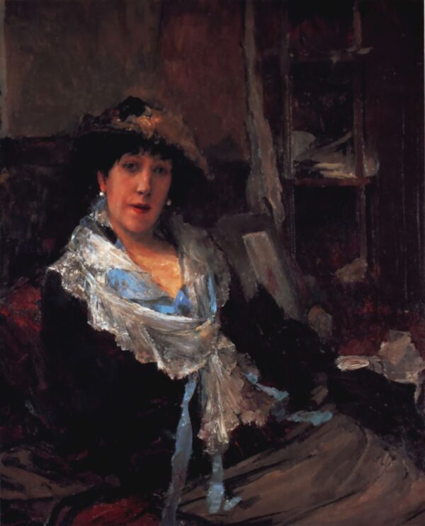 A Lady by Jules Bastien-Lepage, hand-painted oil painting reproduction
