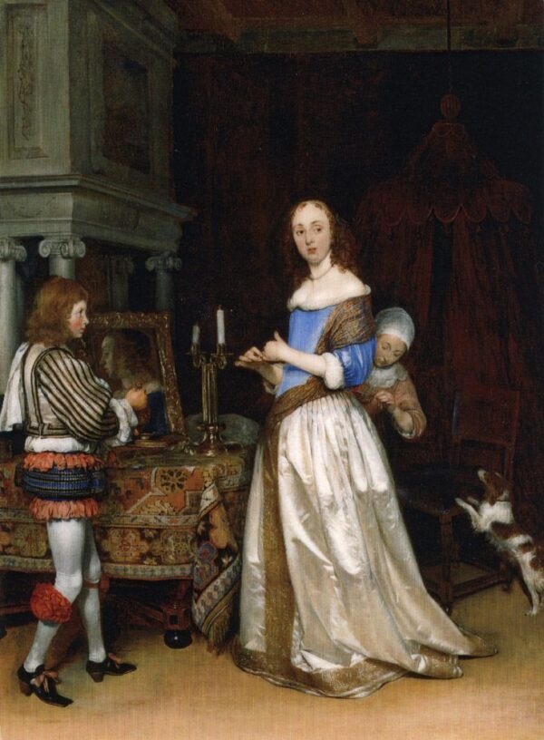 A Lady at Her Toilet by Gerard ter Borch, hand-painted oil painting reproduction