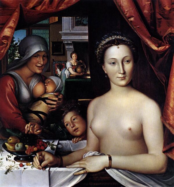 A Lady in Her Bath by François Clouet, hand-painted oil painting reproduction