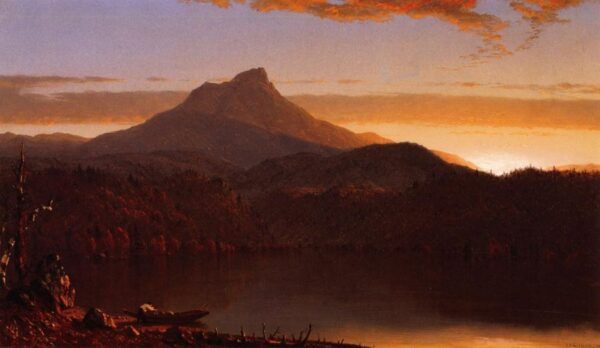 A Lake Twilight by Sanford Robinson Gifford, hand-painted oil painting reproduction