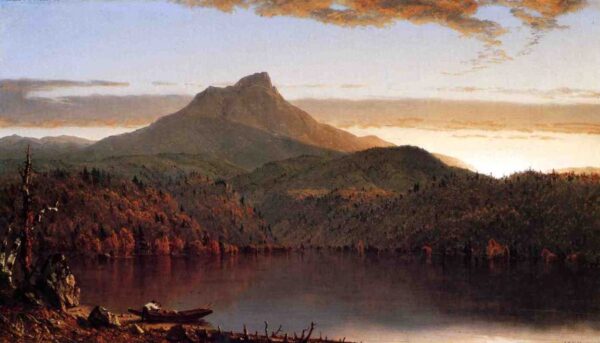 A Lake Twilight II by Sanford Robinson Gifford, hand-painted oil painting reproduction