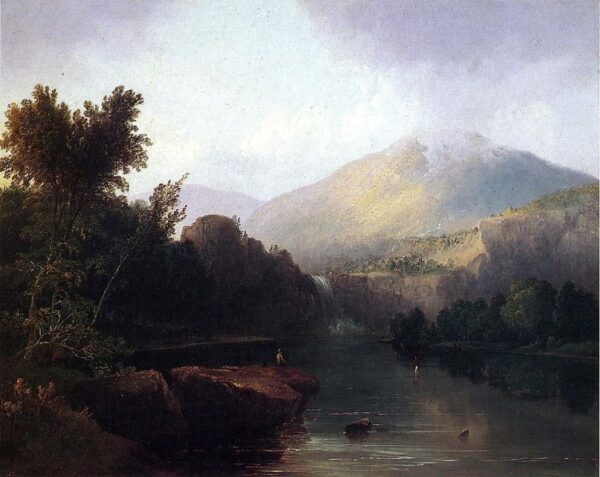 A Lake in the White Mountains by Thomas Doughty, hand-painted oil reproduction