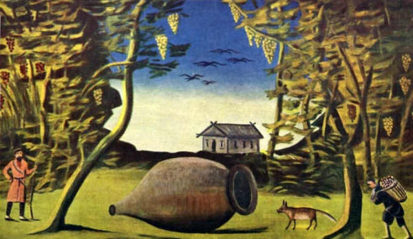 A Large Marani In The Forest by Niko Pirosmani, hand-painted oil painting reproduction