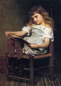 A Leisure Hour by John G Brown, hand-painted oil painting reproduction