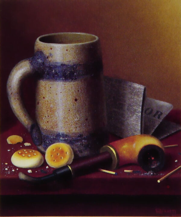 A Man’s Table Reversed by William Michael Harnett, hand-painted oil painting reproduction
