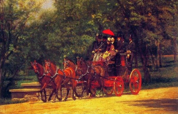 A May Morning in the Park by Thomas Eakins, hand-painted oil painting reproduction