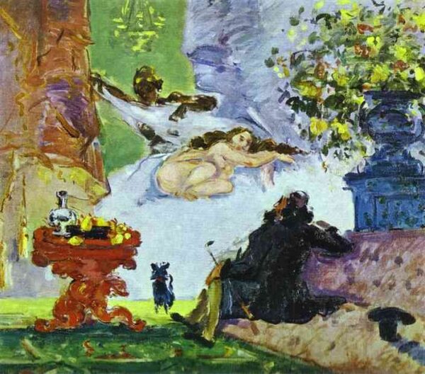 A Modern Olympia by Paul Cézanne, hand-painted oil painting reproduction