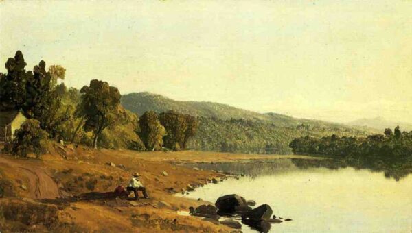 A Moment’s Rest by Sanford Robinson Gifford, hand-painted oil painting reproduction