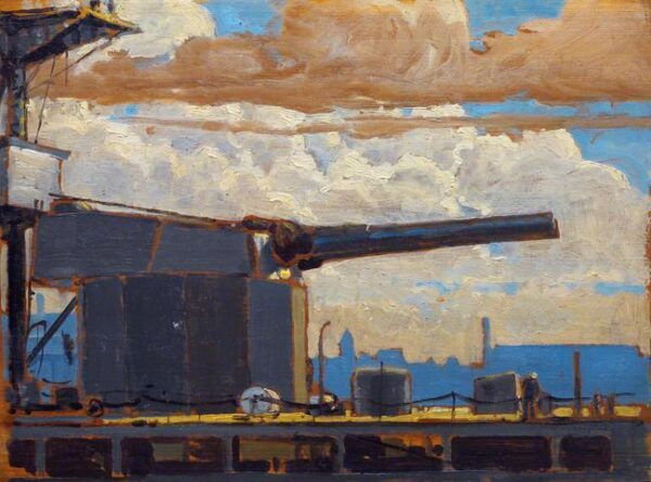 A Monitor’s Turret by Geoffrey Stephen Allfree, hand-painted oil painting reproduction