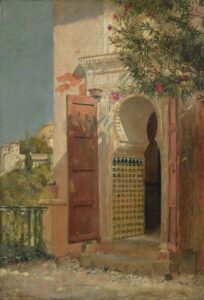 A Moorish Doorway by Tom Roberts, hand-painted oil painting reproduction