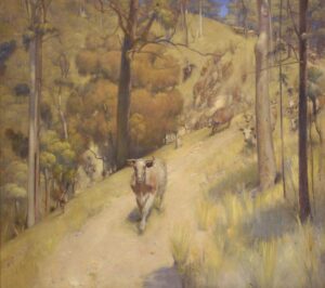 A Mountain Muster by Tom Roberts, hand-painted oil painting reproduction