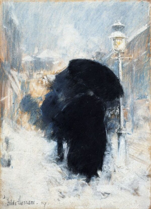 A New York Blizzard by Frederick Childe Hassam, hand-painted oil painting reproduction