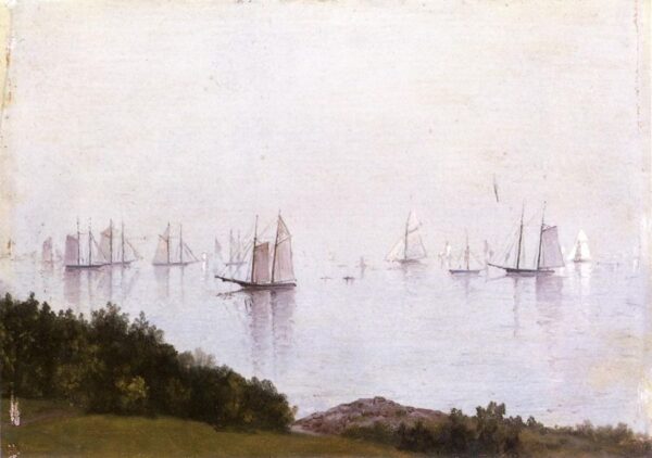 A Newport Afternoon by John Frederick Kensett, hand-painted oil painting reproduction