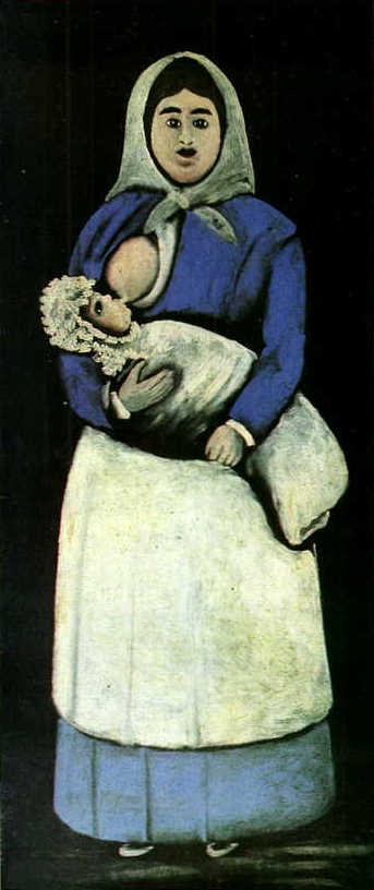 A Nurse With A Baby by Niko Pirosmani, hand-painted oil reproduction