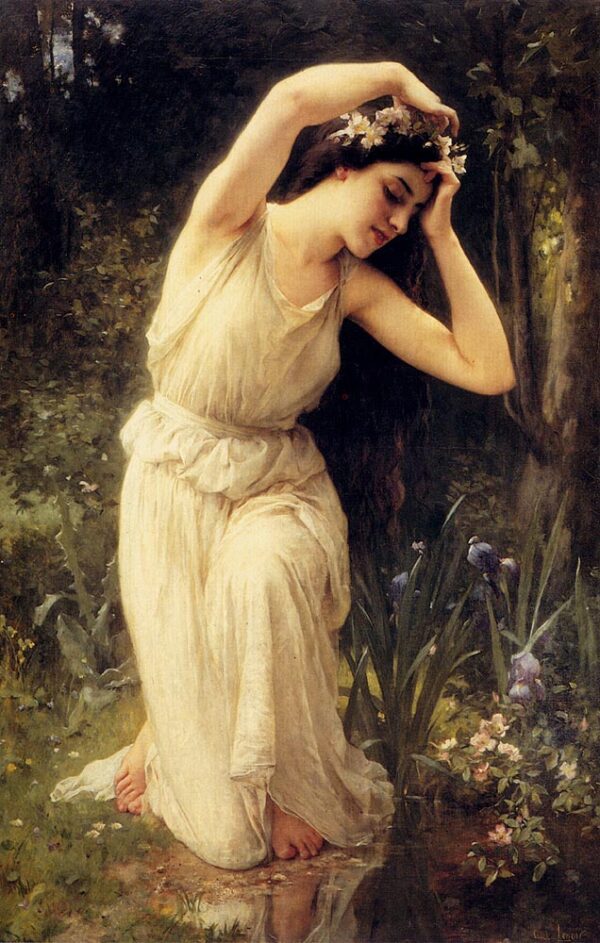 A Nymph in the Forest by Charles-Amable Lenoir, hand-painted oil painting reproduction