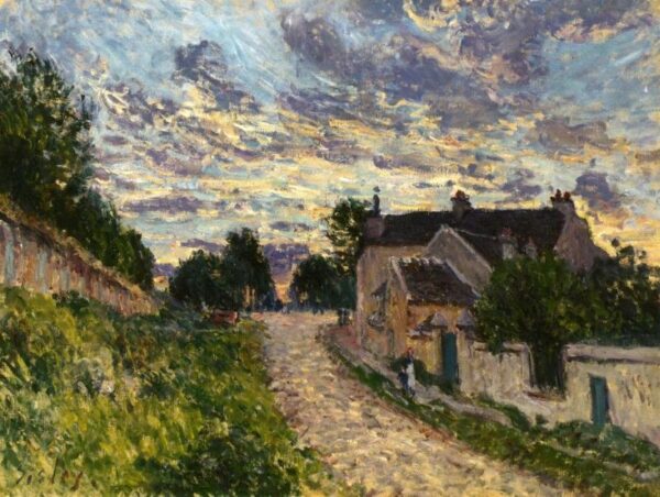 A Path in Louveciennes by Alfred Sisley, hand-painted oil painting reproduction