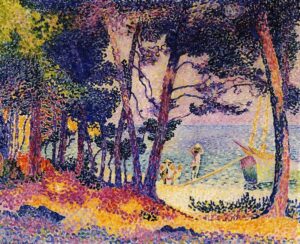 A Pine Grove by Henri Edmond Cross, hand-painted oil painting reproduction