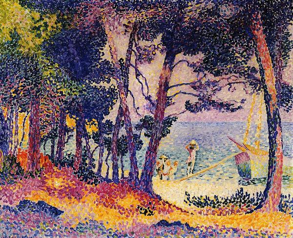 A Pine Grove by Henri Edmond Cross, hand-painted oil reproduction