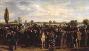 A Ploughing Match by Richard Ansdell, hand-painted oil painting reproduction
