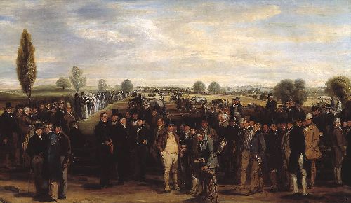 A Ploughing Match by Richard Ansdell, hand-painted oil reproduction