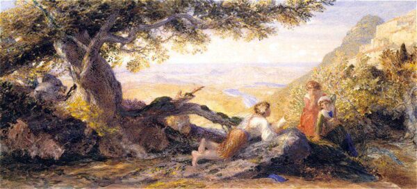 A Poet by Samuel Palmer, hand-painted oil painting reproduction