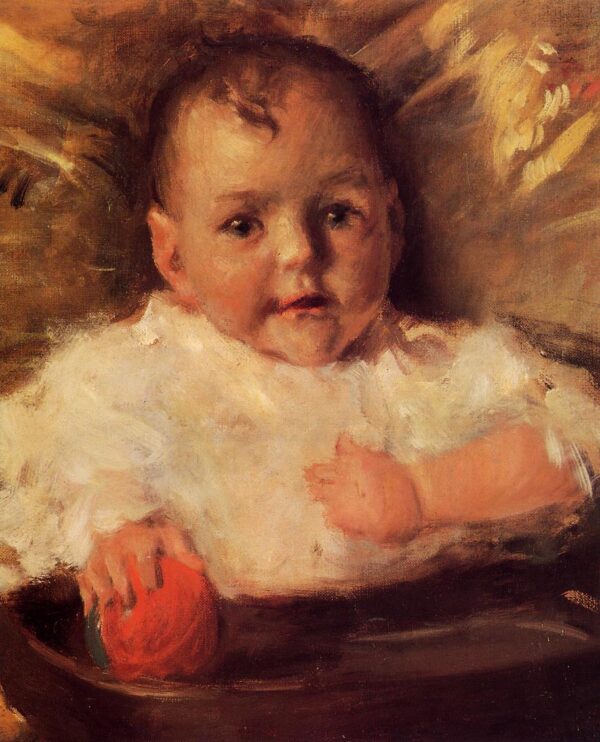 A Portrait Sketch by William Merritt Chase, hand-painted oil painting reproduction
