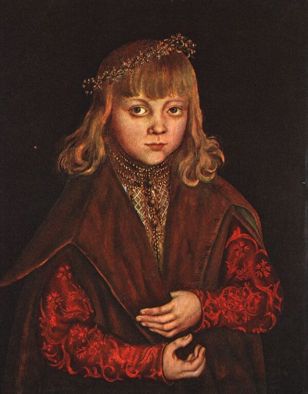 A Prince of Saxony by Lucas Cranach the Elder, hand-painted oil painting reproduction