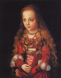 A Princess of Saxony by Lucas Cranach the Elder, hand-painted oil painting reproduction