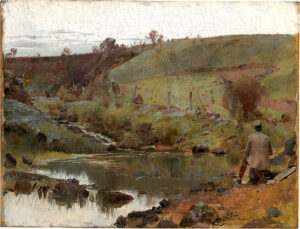 A Quiet Day on Darebin Creek by Tom Roberts, hand-painted oil painting reproduction