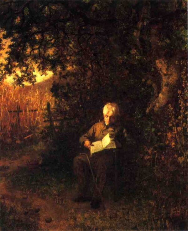 A Quiet Hour by Eastman Johnson, hand-painted oil painting reproduction