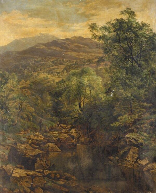 A Quiet Pool in Glenfalloch by Benjamin Williams Leader, hand-painted oil painting reproduction