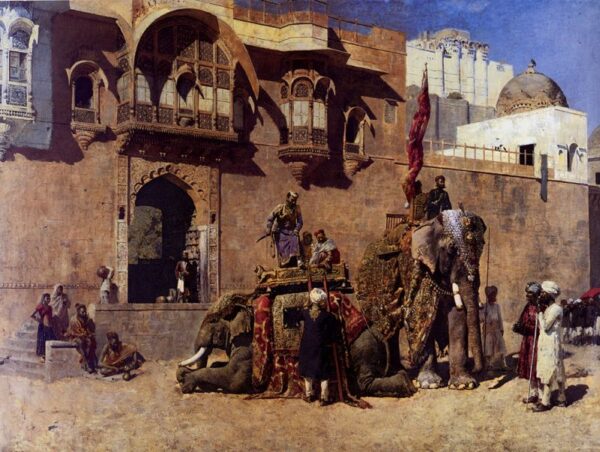 A Rajah Of Jodhpur by Edwin Lord Weeks, hand-painted oil painting reproduction