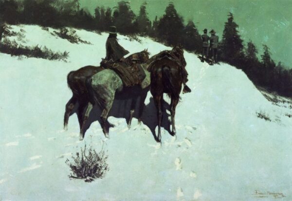 A Reconnaissance by Frederic Remington, hand-painted oil painting reproduction