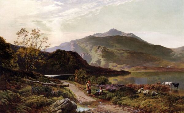 A Rest On The Roadside by Sidney Richard Percy, hand-painted oil painting reproduction