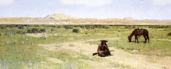 A Rest in the Desert by Henry Farny, hand-painted oil painting reproduction
