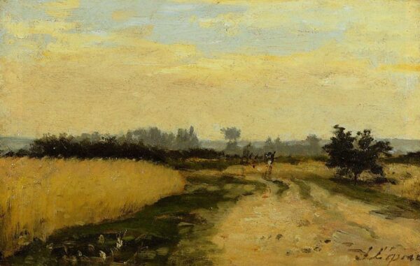 A Road in the Countryside by Stanislas Lépine, hand-painted oil painting reproduction