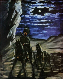 A Robber With A Stolen Horse by Niko Pirosmani, hand-painted oil painting reproduction