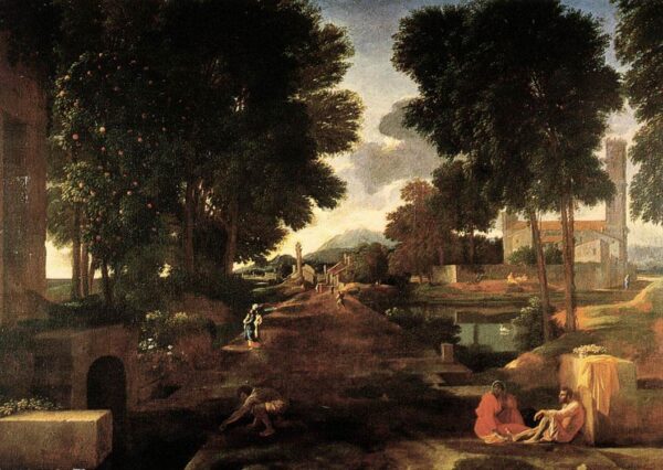 A Roman Road by Nicolas Poussin, hand-painted oil painting reproduction