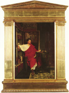 A Roman Scribe Writing Dispatches by Lawrence Alma-Tadema, hand-painted oil painting reproduction