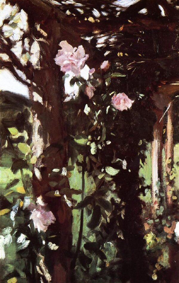 A Rose Trellis by John Singer Sargent, hand-painted oil painting reproduction